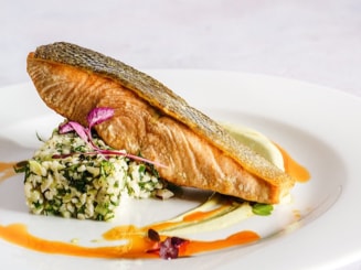Seared salmon